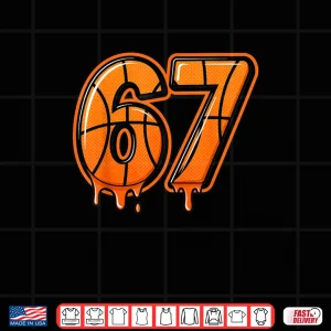Design Six Seven 67 Meme Gen Alpha 67 Basketball Shirt