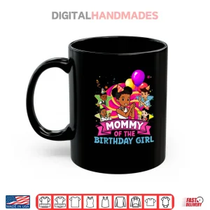 Mug Mommy of Birthday Girl Gracie Pink Doll Family Decorations Shirt