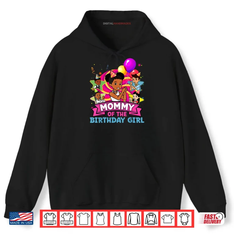 Hoodie Mommy of Birthday Girl Gracie Pink Doll Family Decorations Shirt