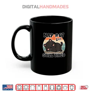 Mug Kawaii Anime Cat NAP 67 Quote 6 7 Meme Graphic Shirt