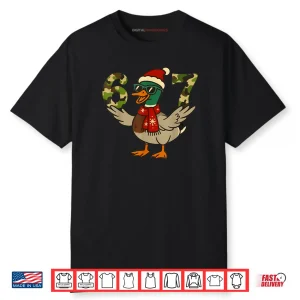 67 Mallard Duck Christmas 6 7 Meme Camo Hunting Shirt