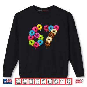 Sweatshirt 6 7 Meme Matching Love Donuts 67 Pajamas Shirt