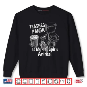 Sweatshirt Trashed Panda is My Spirit Animal Funny Racoon Meme Shirt